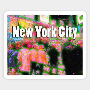 Times Square Crowd Sticker